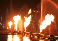 المياه السطحية النار ميزة المياه / نافورة الرقص الموسيقية DMX نوع الضوء المزود