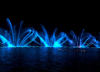 الفن المعاصر نافورة المياه الموسيقية الضوء الرائع والمياه تظهر الصور 3D المزود