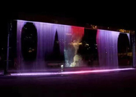 جدار ديكور نافورة المياه الرقمية الستار عن مكتب بهو الفندق والمنزل المزود